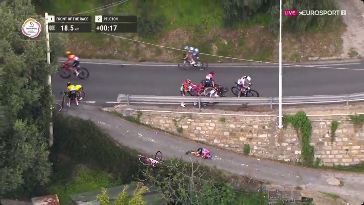 Tragico incidente alla Milano-Sanremo: la ciclista Debora Silvestri vola oltre il guard rail e ...