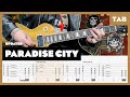 Guns N Roses Paradise City Guitar Tab Remake Lesson Cover Tutorial