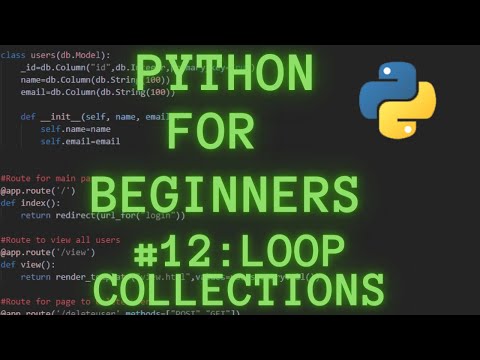 Python Programming For Beginners Tutorial 12 Loop Data Collections