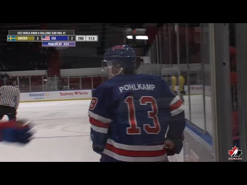 2022 World Junior A Challenge: USA vs Sweden, Semi Final