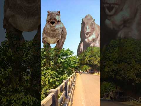 T rex chase dinosaur jurassic world. #shorts #shortsvideo #youtubeshorts #dinosaurs #dinosaurus