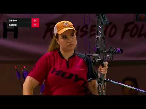 Elisa Roner v Ella Gibson   compound women gold _ 2023 Indoor World Series Finals