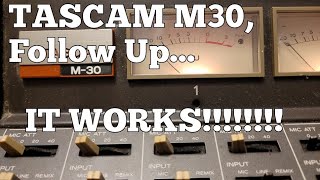 Video thumbnail for The TASCAM M30, Follow up by Mike Foerster