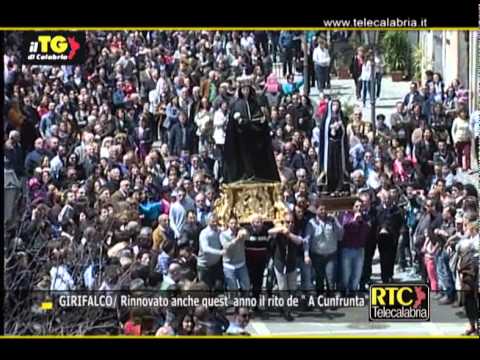 Girifalco, rinnovato anche quest'anno il rito de "A Cunfrunta" su RTC TELECALABRIA