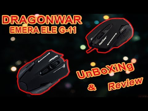 Dragon War Emera ELE G-11 Gaming mouse UnBoXing & Review(best simple/cheap mouse)😀