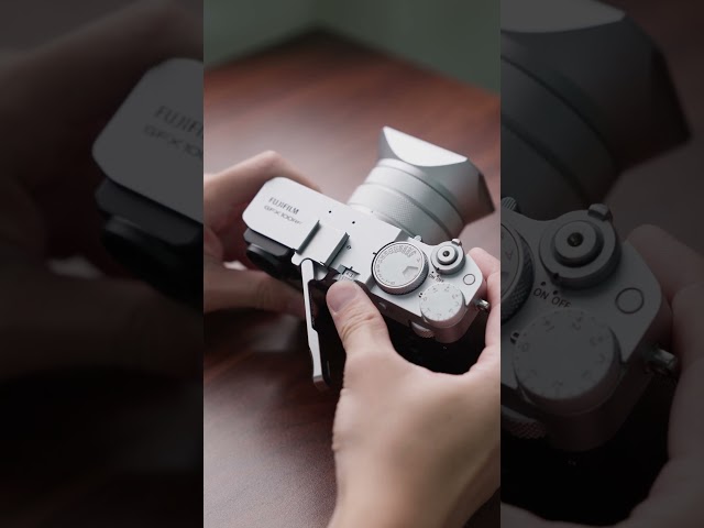 Vídeo relacionado con JJC Empuñadura de metal para cámara digital Fujifilm GFX100RF, mango GFX 100RF con placa de liberación rápida Arca de aleación de aluminio, soporte antideslizante en L, agarre de silicona mejorado