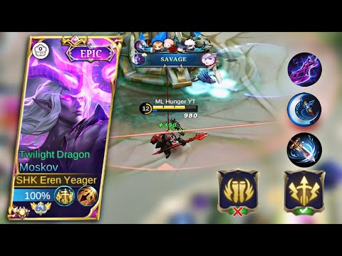 3x SAVAGE!! MOSKOV NEW BUILD IS OP ON THIS META | BUILD TOP 1 GLOBAL MOSKOV ~ MLBB