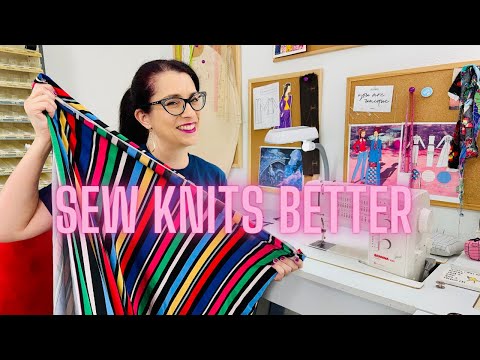3 Tips for Sewing Better with Knits + Helpful Hints