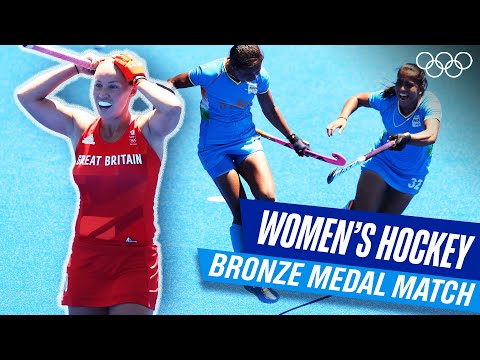 Incredibly close bronze medal match 🏒 | GBR v IND | Tokyo Replays