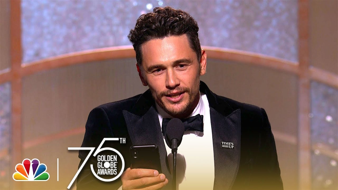 James Franco Wins Best Actor, Musical or Comedy at the 2018 Golden Globes - YouTube