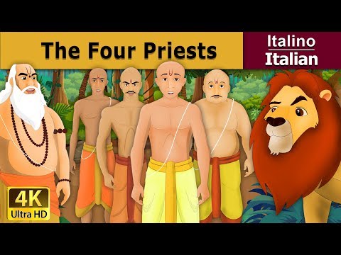 I quattro sacerdoti indiani | Four Brahmins in Italian | Favole Per Bambini | Fiabe Italiane