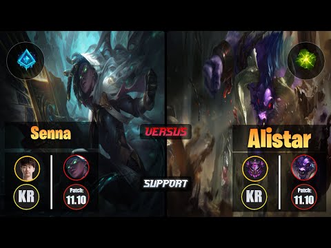 Kuro SENNA (Support) [Glacial Augment] VS ALISTAR - Master KR Patch 11.10
