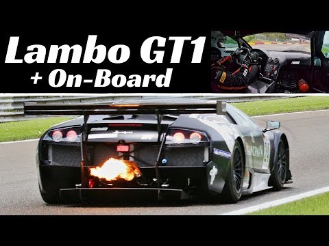 Lamborghini Murcielago 670 R-SV GT1 Action + On-Board at Spa-Francorchamps Circuit - Pure Sound!