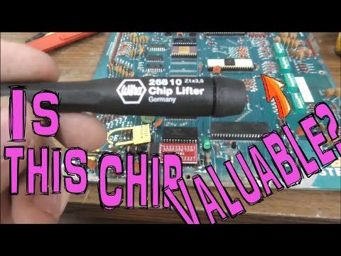 Vintage IC Chips On an old Stern STARS Pinball Machine - Never Seen One Of These! MPU Repair