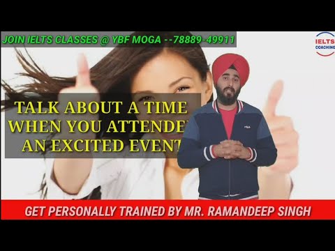 An Exciting Event You Attended Cue Card | Latest Cue Cards | Ramandeep Sir Sample Band 8.0