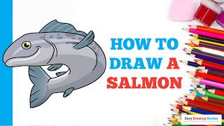 How to Draw a Salmon in a Few Easy Steps: Drawing Tutorial for Beginner Artists