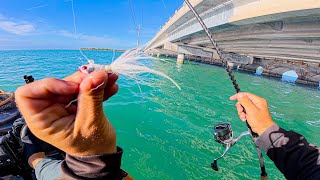 Fishing Bucktails Along Florida Keys Little Bridges