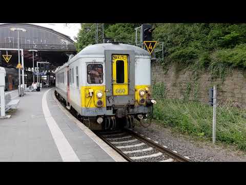 NMBS SNCB AM66 660JH en 648JH newlook 3 in Aachen HBF nach Spa geronstere. 2022