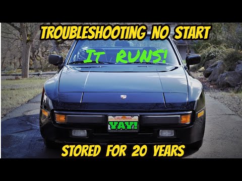 First start after 20 years of storage! It runs! Porsche 944