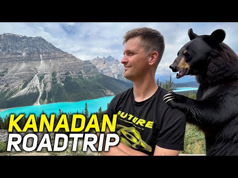 KOHTASIN MUSTAKARHUN KALLIOVUORILLA 😮 Kanadan roadtrip 2023