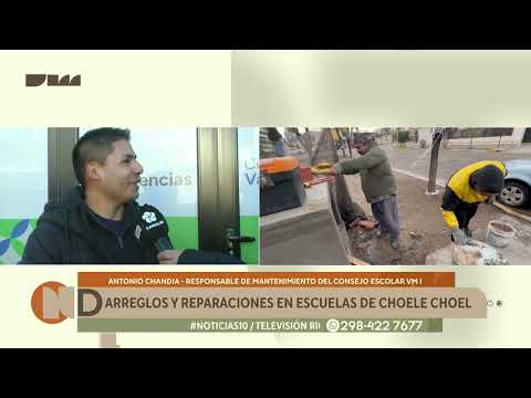 Arreglos y reparaciones en escuelas de Choele Choel
