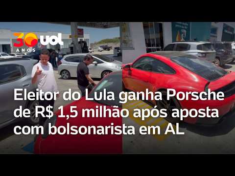 Eleitor do Lula ganha Porsche de R$ 1,5 milhão após apostar na reeleição com bolsonarista em Alagoas