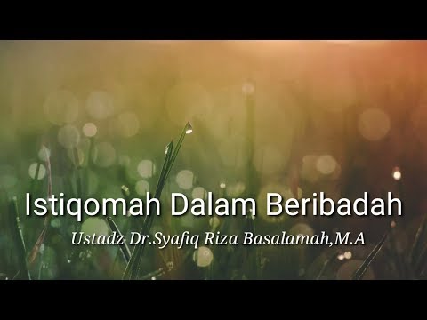 Ceramah Singkat: Duduk Sendiri-Ustadz Syafiq Riza Basalamah,M.A