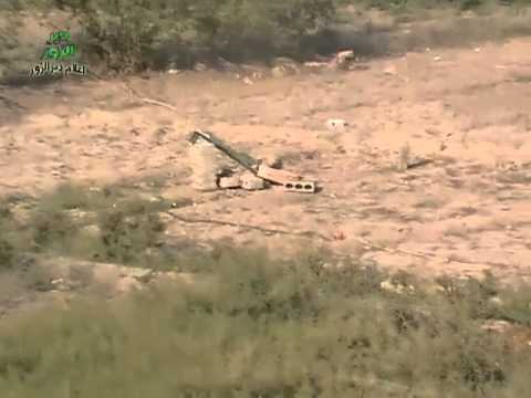 استهداف مقرات النظام في حي الحويقة الغربية بصاروخ محلي الصنع من قبل لواء درع الأنصار في دير الزور