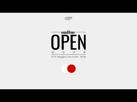 online open week - Culture e Tecnologie della Moda - Accademia di Belle Arti di Roma