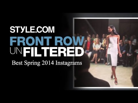 Marc Jacobs, Proenza Schouler and Jessica Alba Instagrams-Front Row Unfiltered Spring 2014-Style.com
