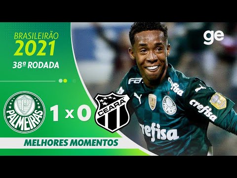 Gols e lances de Palmeiras x Ceará