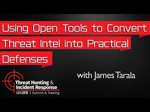 Using Open Tools to Convert Threat Intelligence into Practical Defenses: Threat Hunting Summit 2016