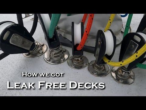 Installing Deck Fittings on a Sailboat - Using Epoxy Resin