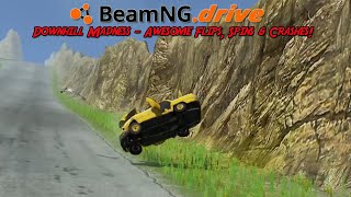 Downhill Madness!!! - Awesome Flips, Spins & Crashes!