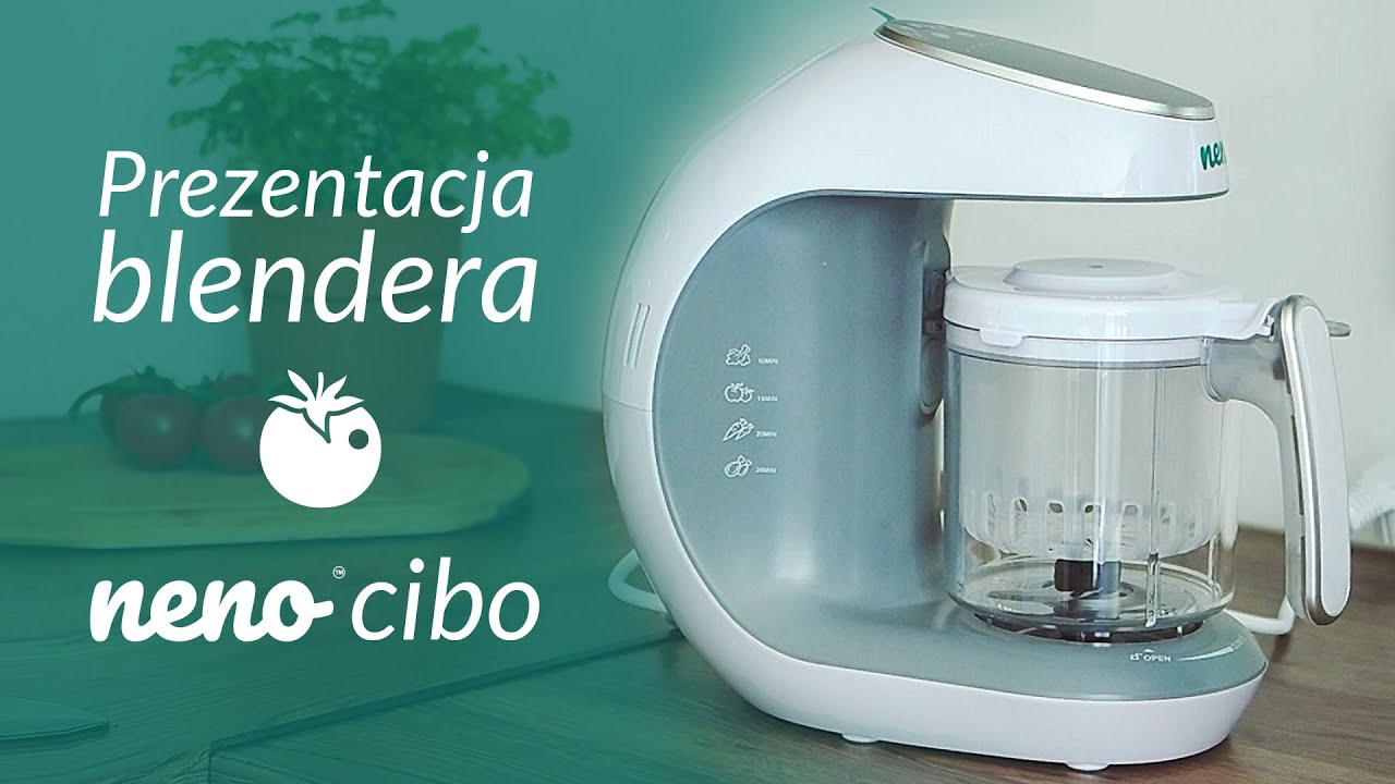 PREMIERA 2021: NENO CIBO - blender dla dzieci z funkcją gotowania na parze