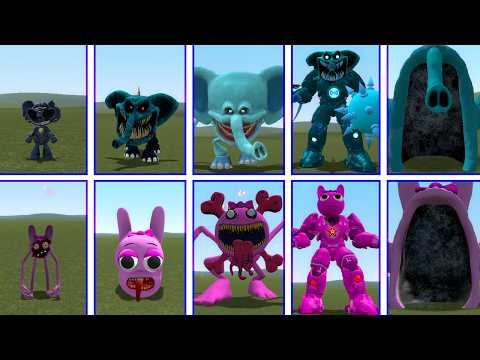 THE BATTLE OF THE ELEPHANT  FAMILY VS THE WHOLE PINKI FAMILY HORROR IN THE SKY IN GARRY'S MOD