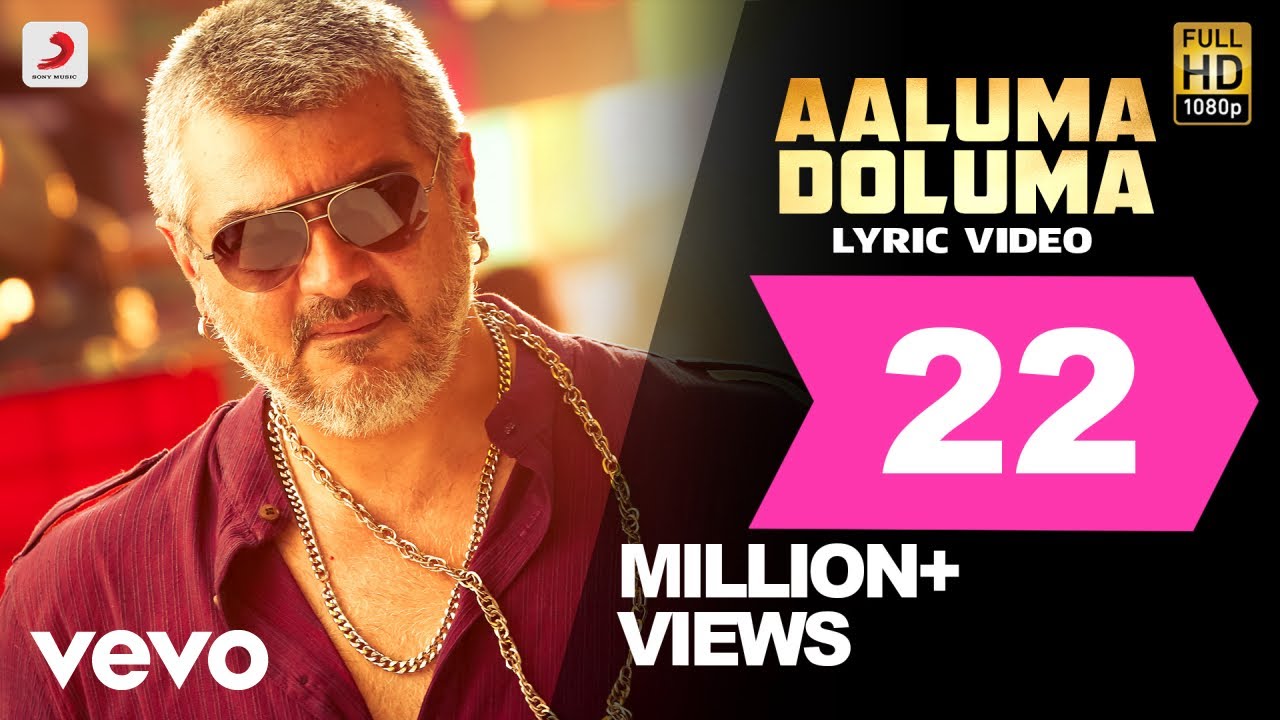 Aaluma Doluma Lyrics  | Vedalam | Ajith Kumar, Shruthi Haasan | Anirudh Ravichander & Baadshah | Anirudh Ravichander