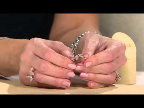 Two-Tone Double Butterfly Ring, Sterling, 1/3 cttw, by Affinity on QVC