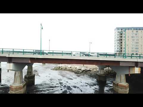 Drone footage at Neponset Landing Pier