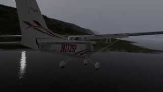 preview picture of video 'X-Plane 10 - VFR circuit training at Shelter Cove in a Cessna 172 SP'