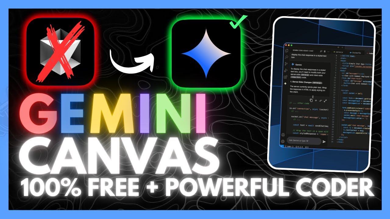 Gemini Canvas: FULLY FREE NEW AI Coder by Google! SUPER FAST!