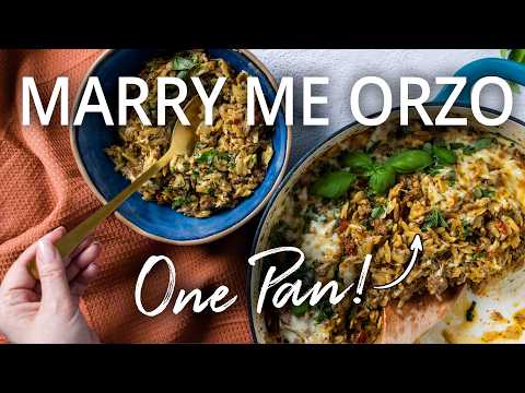 Incredibly DELICIOUS 30 Minute Italian Sausage Orzo | One Pan Dinners