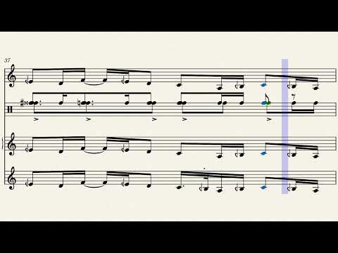 نوتة معزوفة رقصة الأطلس - عبد القادرالراشدي / إعداد مشعار