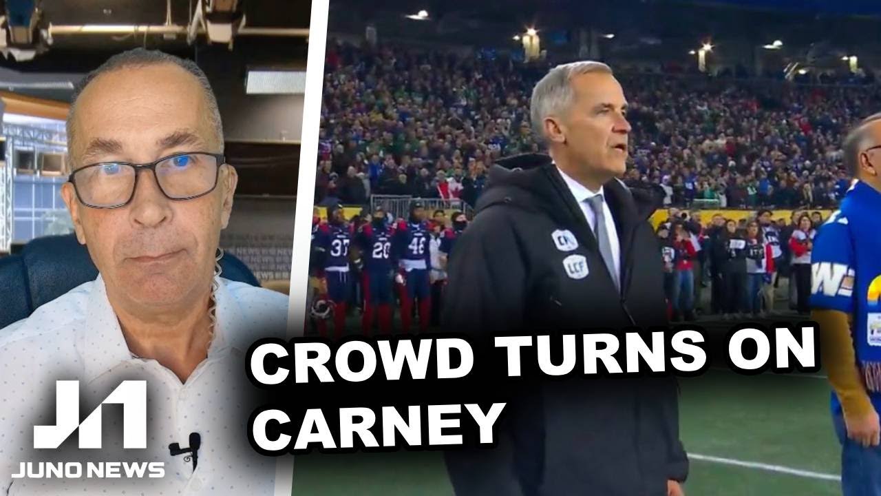 Mark Carney gets BOOED at Grey Cup