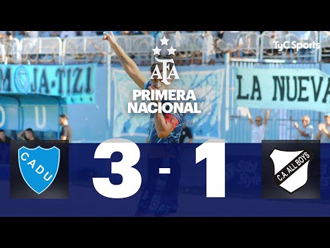 Defensores Unidos 3-1 All Boys | Primera Nacional | Fecha 8 (Zona A)
