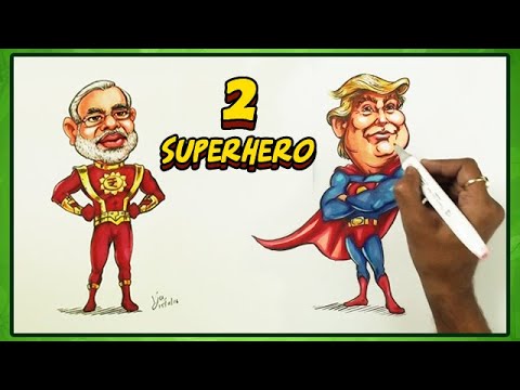 how to draw Donald trump Step by step | Donald trump...