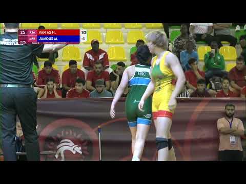 Round 5 WW - 57 kg: H. VAN AS (RSA) v. M. JAMOUS (MAR)