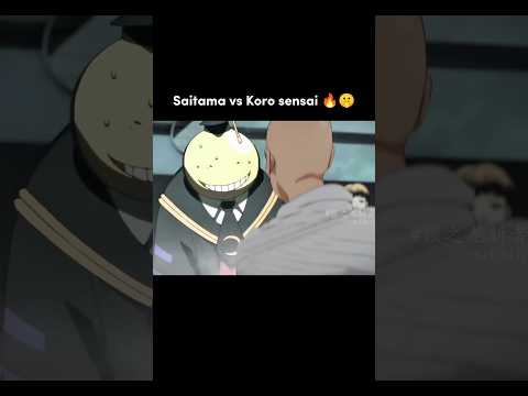 Saitama's One Punch vs Korosensei's Tentacles: Who Wins? 🔥😂 #shorts #anime #saitama