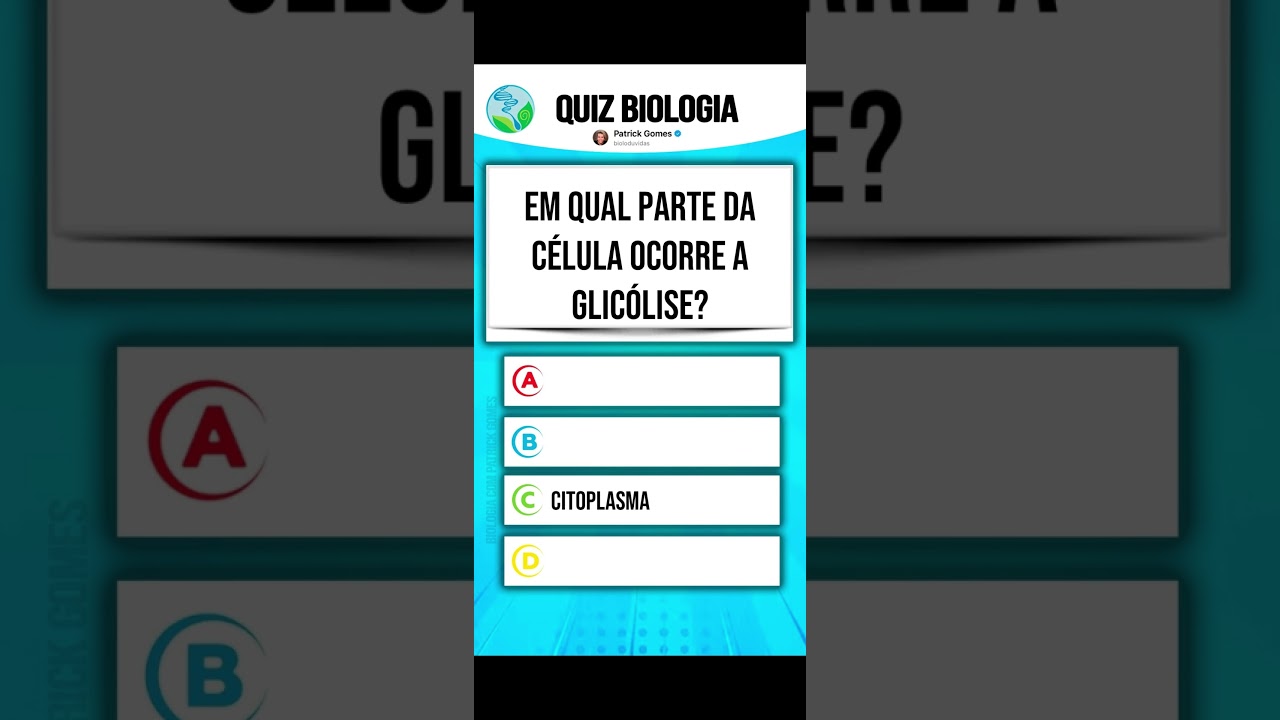 Quiz de perguntas e respostas de Biologia #quiz #biologia (QUIZ 17)