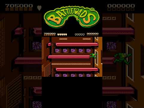 Battletoads Level 10 - Rat Race  #retrogaming #battletoads #nes #shorts